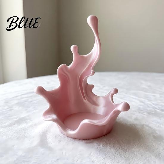 Streamlined Jewelry Dish 3D Printed Tray Water Splash Design Organizer Ring And Earring