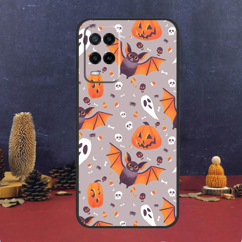 Halloween Vampire Bats Case For Oppo A94 A74 A54 A15 A17 A57 A6 A5 Pro A16 A76 A96 A40 A60 A80 A18 A38 A58 A78 A98