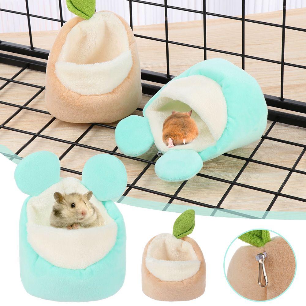 Cute Cage Fleece Rabbit Warm Pad Small Animal House Guinea Pig Mat Hamster Sleeping Bed