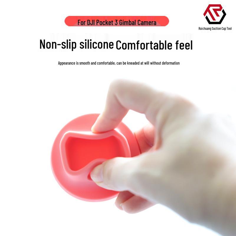 DJI Pocket 3 Kompatible Silikonbasis: Stabile rutschfeste Tischhalterung für Action-Gimbal-Kamera.