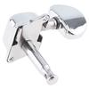 6 stk Krom gitarstemmere 3R+3L halvlukkede halvsirkel maskinhoder tunere for akustisk gitar