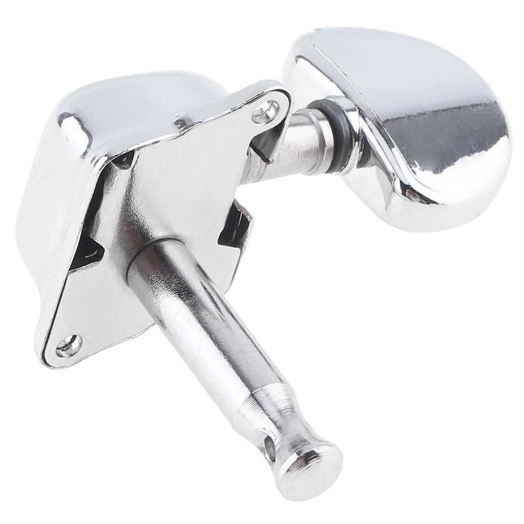 6 stk Krom gitarstemmere 3R+3L halvlukkede halvsirkel maskinhoder tunere for akustisk gitar