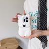 For iPhone 16 Pro Max Silicone Case 3D Highland Terrier Design Shockproof Phone Back Cover