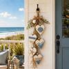Rustic Farmhouse Pumpkin Door Hanger Distressed Heart Ornament Garland  Porch