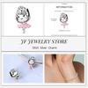copper Charm Compatible With Bracelets Do It Yourself Jewellery Making Pink Zircon Authentic Red Blue Charm Bead Charms Ideal For Women Wedding Birthd