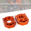 Motorcycle CNC Rear Chain Adjuster Axle Blocks For KTM SX SXF XC XCF EXC EXCF XCW XCFW Accessories Dirt Pit Bike Parts Durable