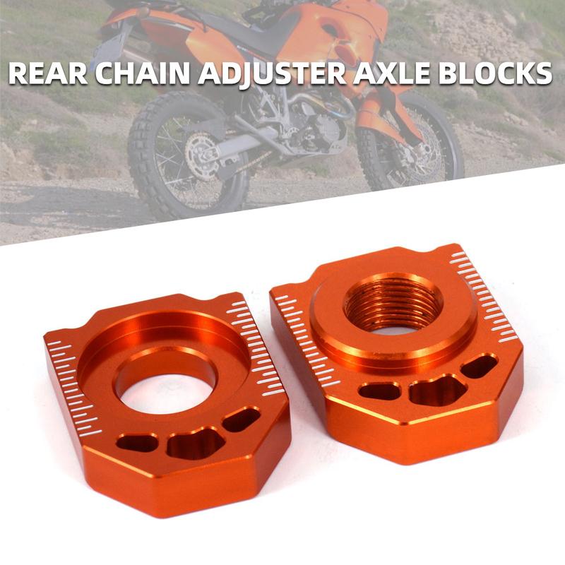 Motorcycle CNC Rear Chain Adjuster Axle Blocks For KTM SX SXF XC XCF EXC EXCF XCW XCFW Accessories Dirt Pit Bike Parts Durable