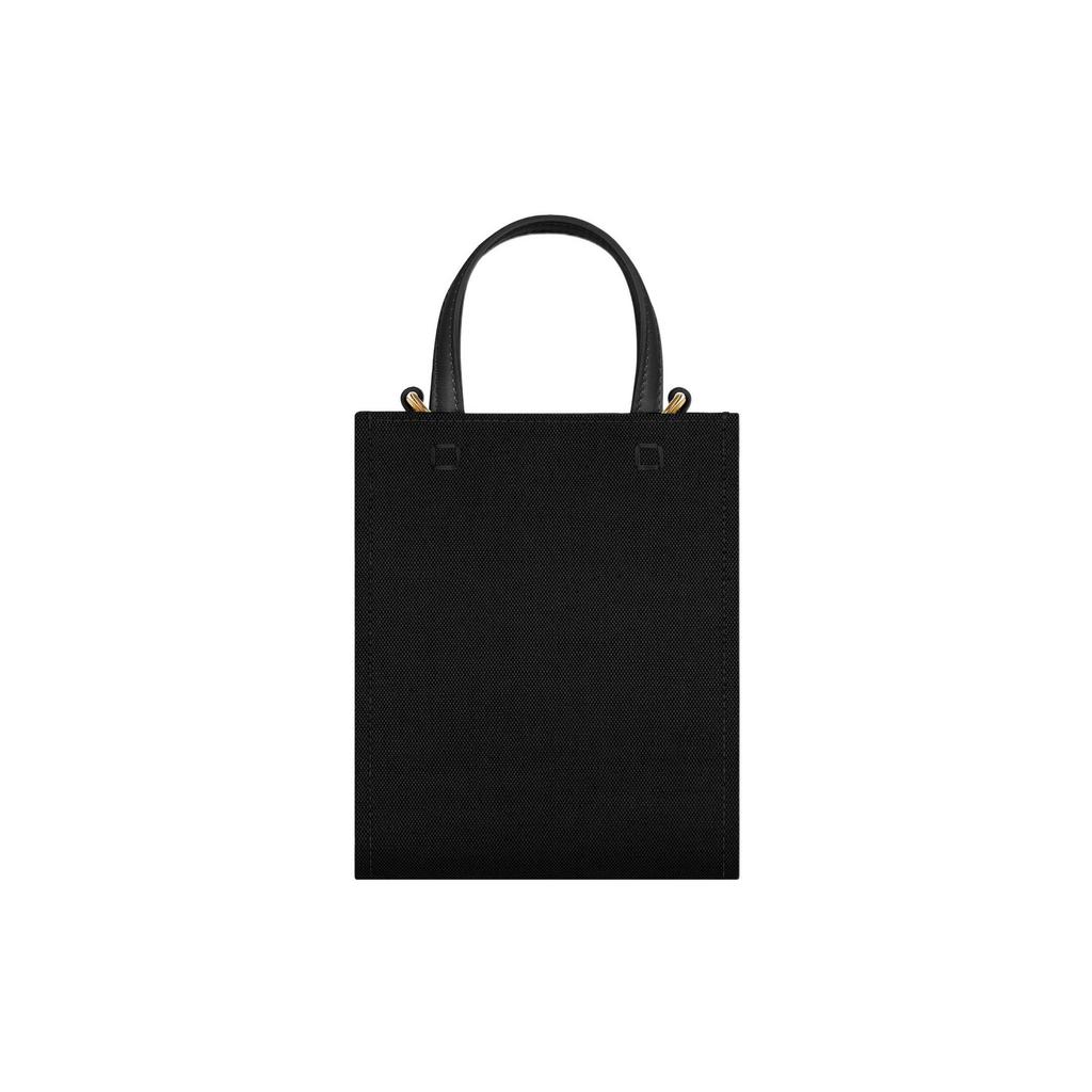 Givenchy Mini-Tragetasche Mit Abnehmbarem Schultergurt In Goldfarbener Ausführung Canvas Und Lederdetails Damen-Tragetasche Schwarz BB50R9B1F1-001