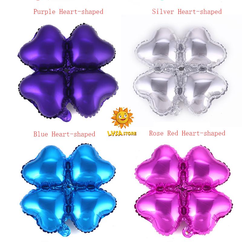 Four-leaf Clover Aluminum Foil Balloons for Wedding Decoration Birthday Party Arch Balloon Anniversary Opening Ceremony