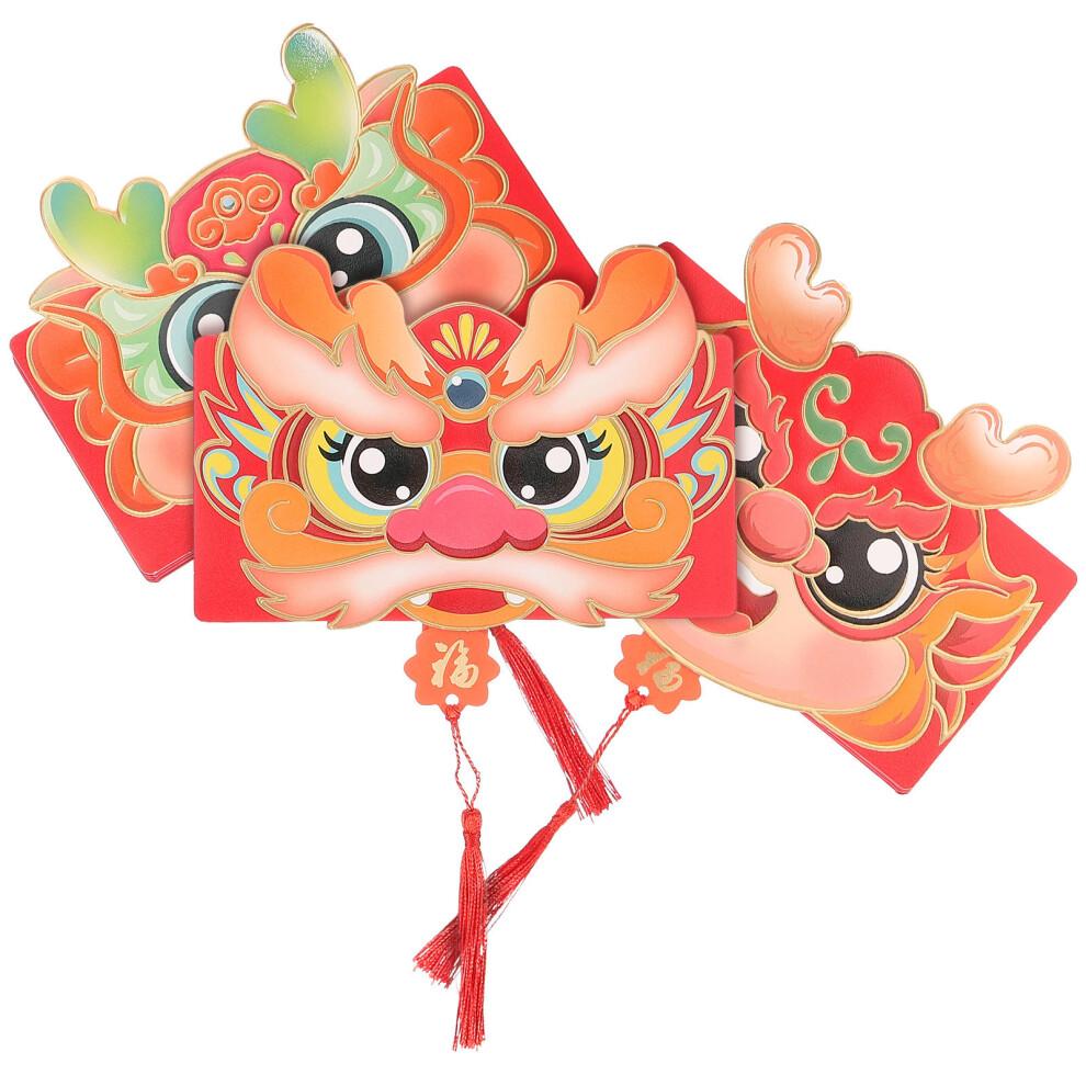 15Pcs Traditional Chinese Paper Red Envelopes for Festive Use