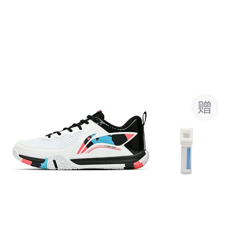 Li Ning Saga 2 Lite Low Top Badminton Shoes Unisex White AYTT003-2