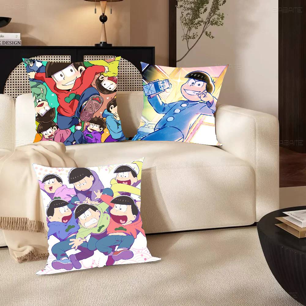 Anime O-Osomatsu S-San Vintage Pillow Case Sofa Cushion Cover Room Home Decoration