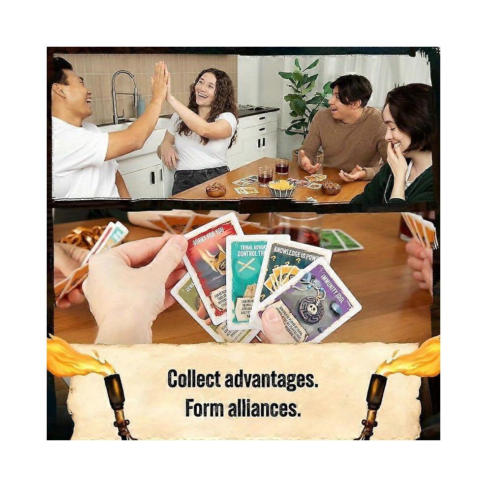 Exploding Kittens Survivor Family Party Game ForAges 14+ and Up - 3 To 6 Players - Great for Adults & Teens