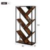 80×35×160 cm Tree Standing Shelf 8 Levels, Corner Shelf Space-Saving, Storage Shelf for Bedroom, Living Room, Home Office, Sturdy, Anti-Tip, Bookshelf