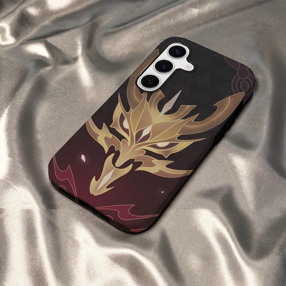 Game Genshin Impact Phone Case For Samsung S25 S24 S23 S22 S21 Plus Ultra A56 A36 A26 A16 Glossy HD Hard PC Cover