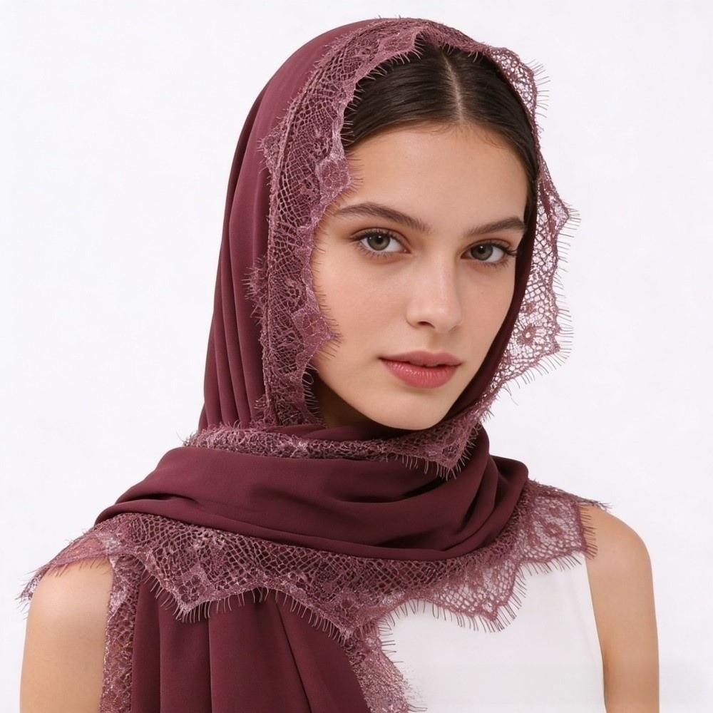 Breathable Muslim Chiffon Jersey Hijab Soft Scarf Shawls Versatile Women Headscarf  Ramadan