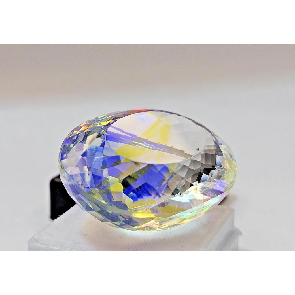 Beautiful Rainbow Color Mystic Topaz Natural Oval Cut 80+ Ct Loose Gemstone