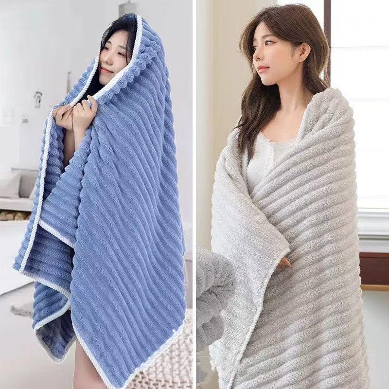 Bath Towels Absorbent Non-linting Household Large Towels Thickened Enlarged Fabrics Soft Absorbent