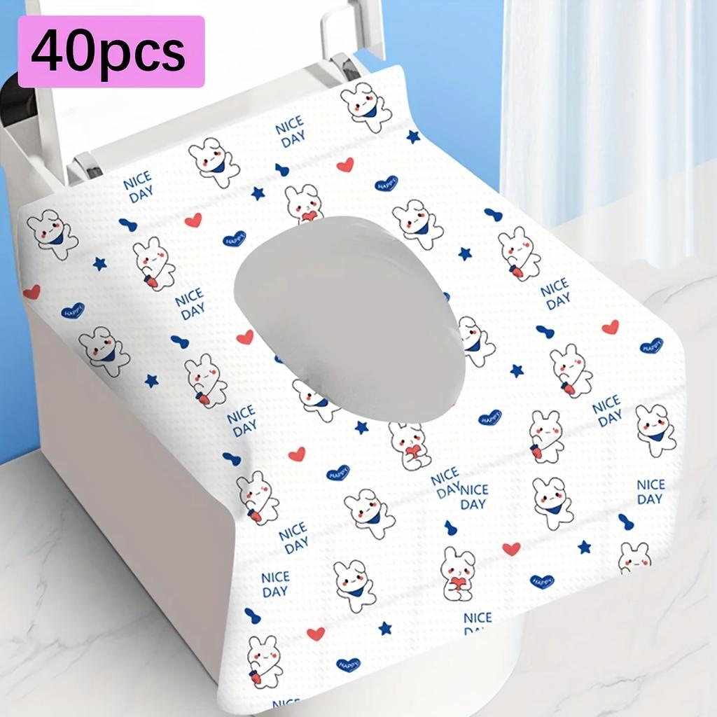 70/40/10Pcs Disposable Toilet Seat Covers for Travel Public Bathrooms Airplane Hygiene Universal Fit All Ages Potty Training