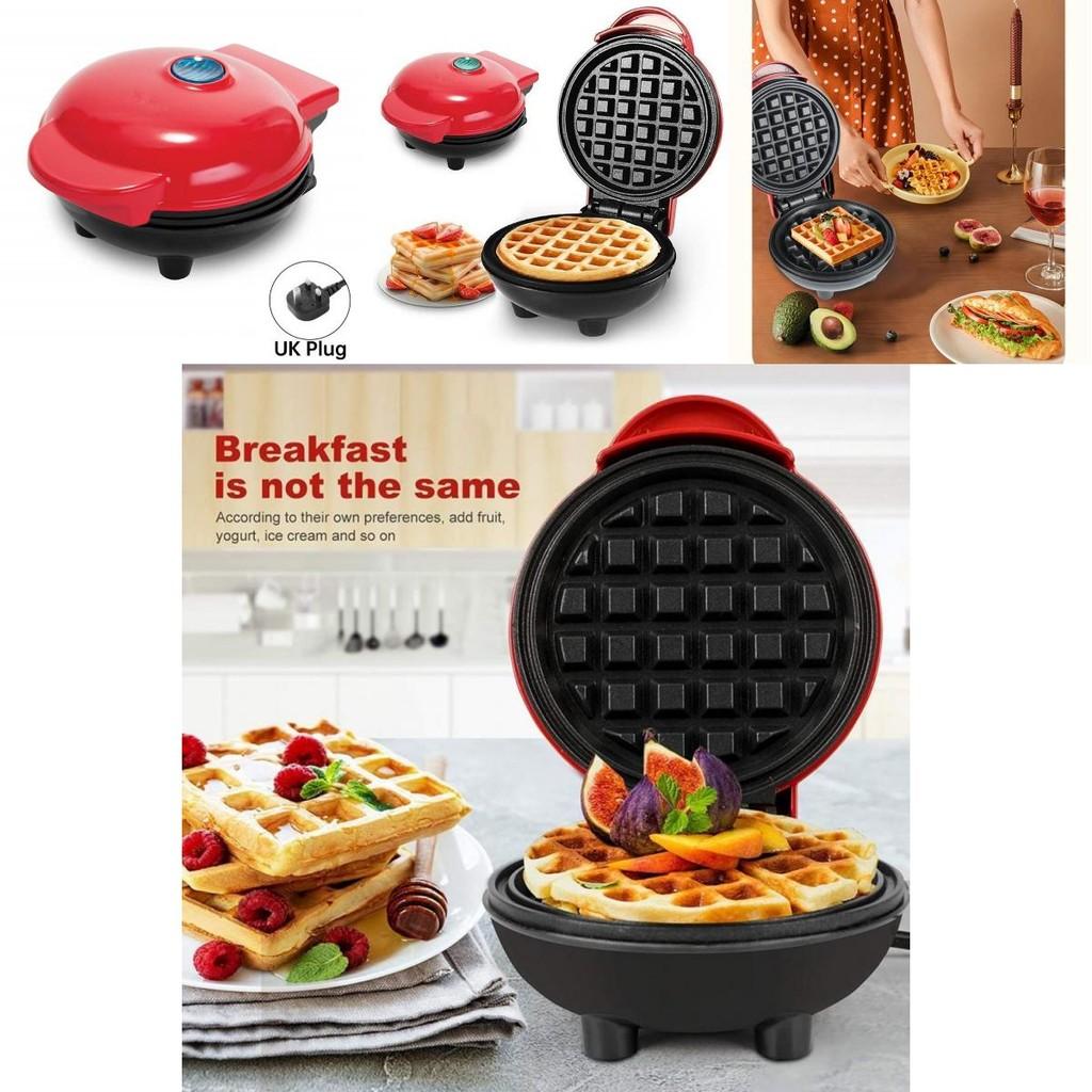 Mini Waffle Maker Non Stick Compact Home Use Childrens Baking Appliance With Logo For Breakfast Cooking