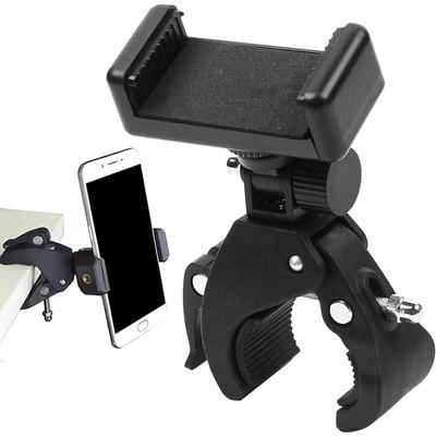 Soporte para micrófono, soporte para teléfono, abrazadera para brazo de micrófono, soporte para teléfono móvil para bicicleta