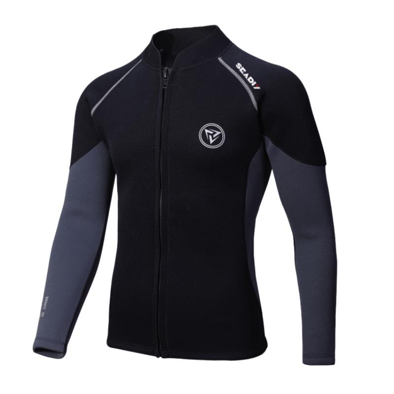 Unisex 3mm zweiteiliger schnelltrocknender Neoprenanzug zum Schnorcheln, Surfen, Stand-Up-Paddling - Kälte- und Sonnenschutz