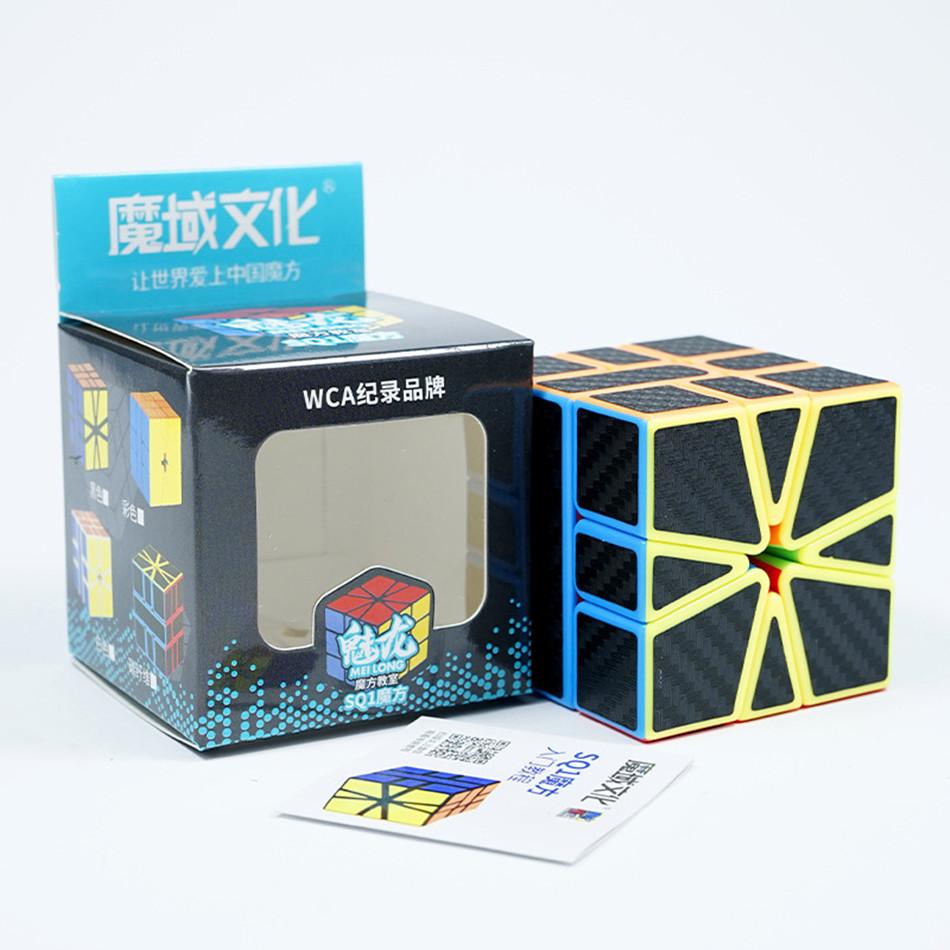 MFJS Moyu Carbon Fiber Sticker Magic Cube 2x2 3x3 4x4 5x5 Positive Pyrimid Megaminx Cubo Magico Children Kids Gift Toy St Practical Use