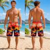 Mænds Falske Undertøj Strandshorts 3D Print Strandshorts Tropisk Undervandsprint Sjove Sommerferie Svømmebukser Boardshorts