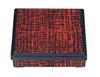 Wakaizumi Lacquerware ABS Square Bento Vermilion Cloth Pattern Vermilion and Black 8-inch Box, (with D.X. Divider, Top) F-1-53 1-399-6