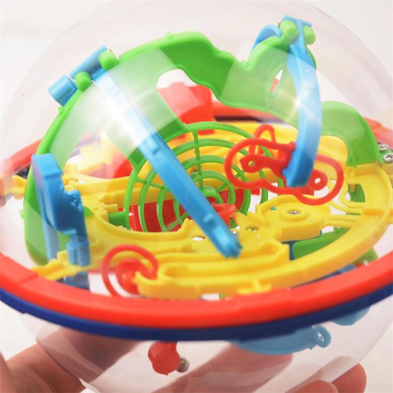 Cube Labyrinthe 3D Sphère Avec Bille Roulante - Puzzle Labyrinthe 3D, Jouet éducatif Pour Classe, Famille, Voyage, Fête