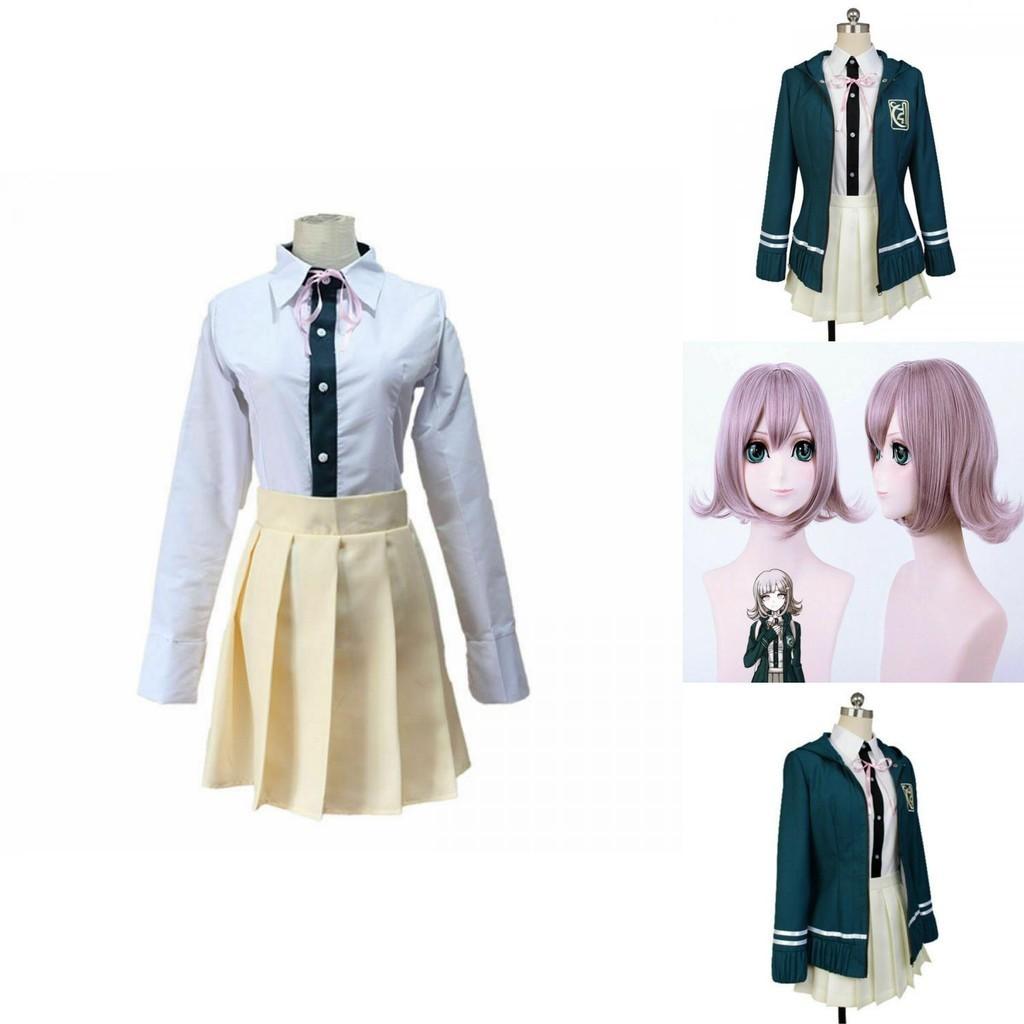 Konfor İçin Yumuşak Malzemeli Danganronpa Chiaki Nanami Cosplay Kostüm Üniforması