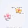 Colorful pastel flower acrylic pendant accessory
