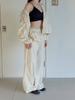 MOIFAIRE Frill Layered Pants/Cream