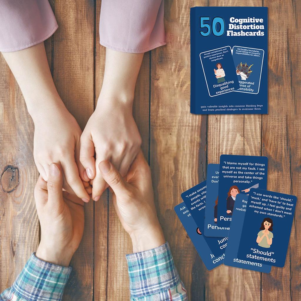 Thinking Trap 50 Solutions Psychological Flash Cards, Card, Games, Party Family Games