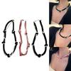 Adjustable Choker Necklace Soft and Comfortable Necklace Woven Necklace Beads Necklace Perfect for Fashionable Women