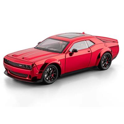 1/24 Dodge Challenger SRT Hellcat Legierung Galvanisieren Sportwagen Modell Metall Rennwagen Fahrzeugmodell Sound Licht Kinderspielzeug Geschenk