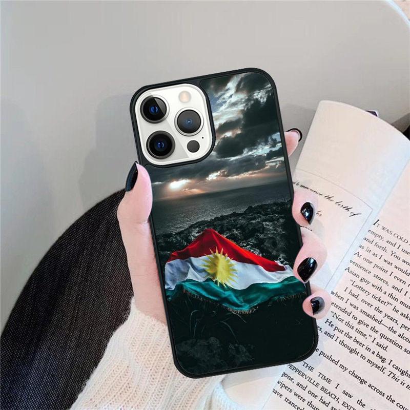 Kurdistan Flag Phone Case For iPhone 17 Air 16 15 13 12 11 14 Pro Max MAX 14 Plus Cover coque
