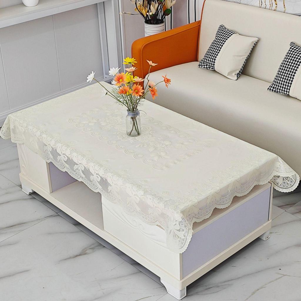 Waterproof, Heat-Resistant PVC Tablecloth - Oil-Proof, Wash-Free, European Style Rectangular Dining or Coffee Table Cover, Pastoral Design.