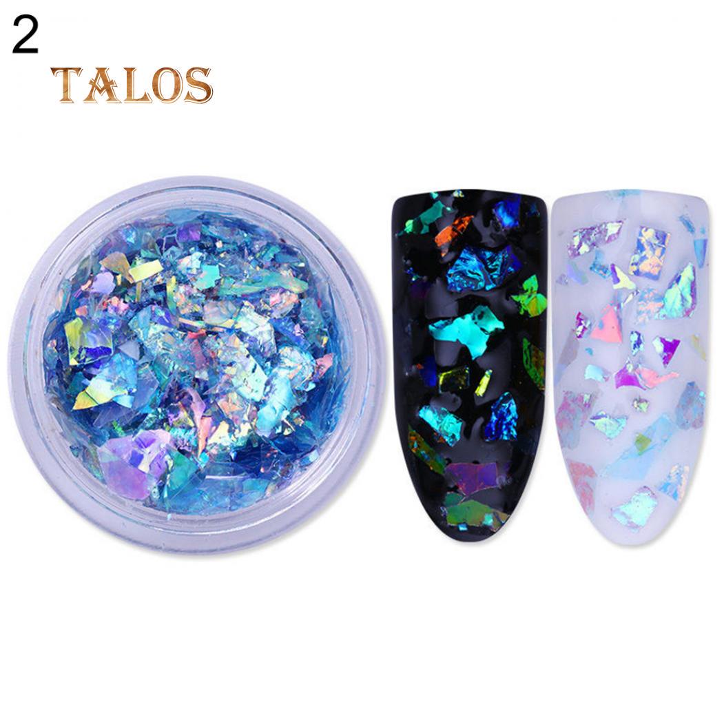 

Слюда для дизайна ногтей синий