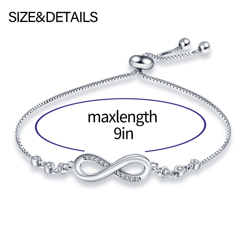 Bracelet Original 925 Silver Lucky Symbol Zircon Bracelet Luxury Jewelry For Woman Romantic Valentine's Day Jewelry Gifts