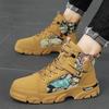 Outdoor casual men's shoes bear Martin boots men's high-top tooling boots new autumn locomotive tide boots men
