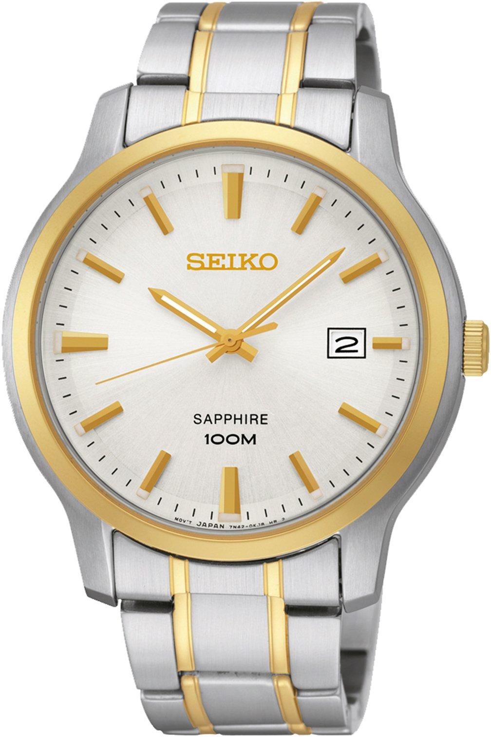 

Seiko Neo Classic кварцевые сапфировые 100M SGEH42 SGEH42P1 SGEH42P мужские часы