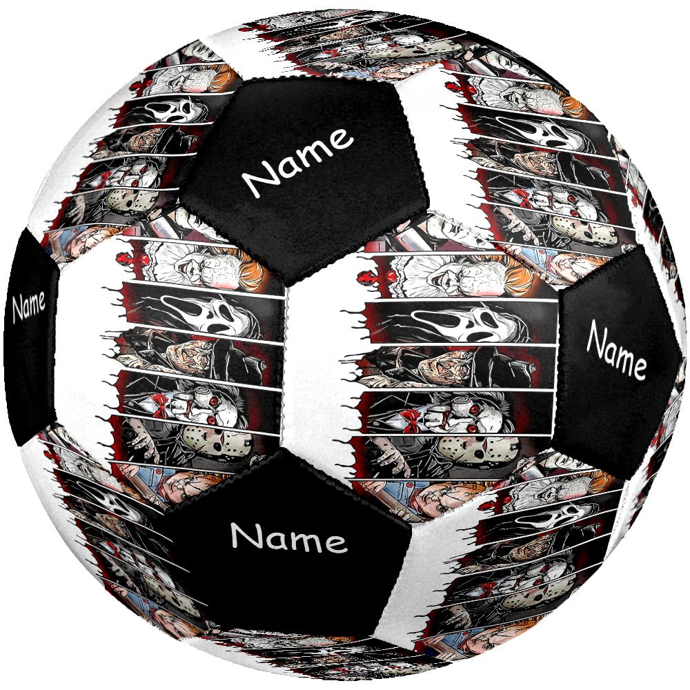 Custom Name Halloween Horror Theme Size 5 Soccer Ball, Suitable for Both Indoor and Outdoor Matches, a Gift Suitable for Everyone.