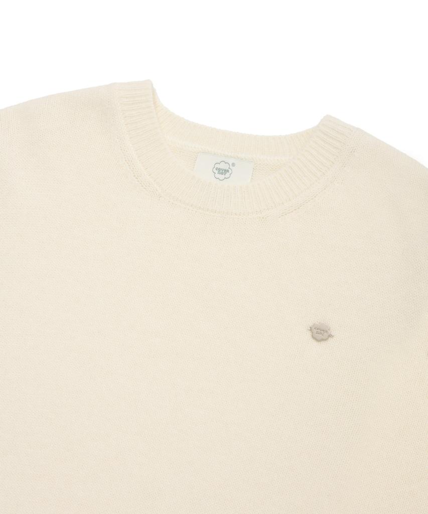 COVERNAT WOMAN Hem Open Detail Knit Ivory