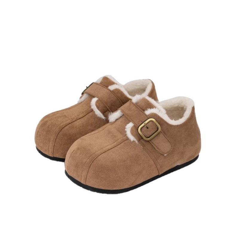 Versatile New Women's Shoes with Fleece Thick-soled Height-increasing Shoes and Casual Shoes