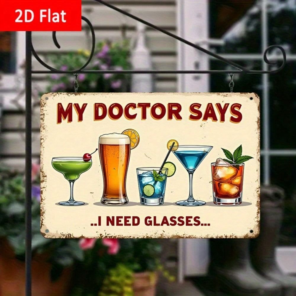 Metal Wall Art Decor Tin Sign 20x30cm Retro Painting