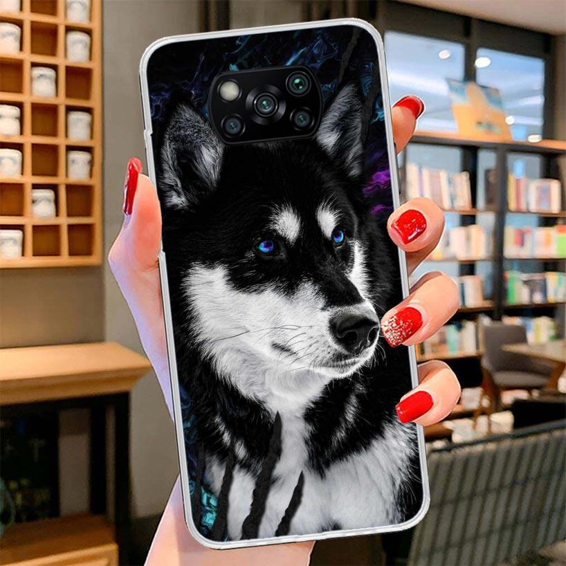 Siberian Husky Dog Cover Phone Case For Xiaomi Poco F7 Ultra X7 X6 X5 Pro M7 Redmi 15C 15 13C 13 12C 12 10C 10 9A 9C 9T 9 Shell