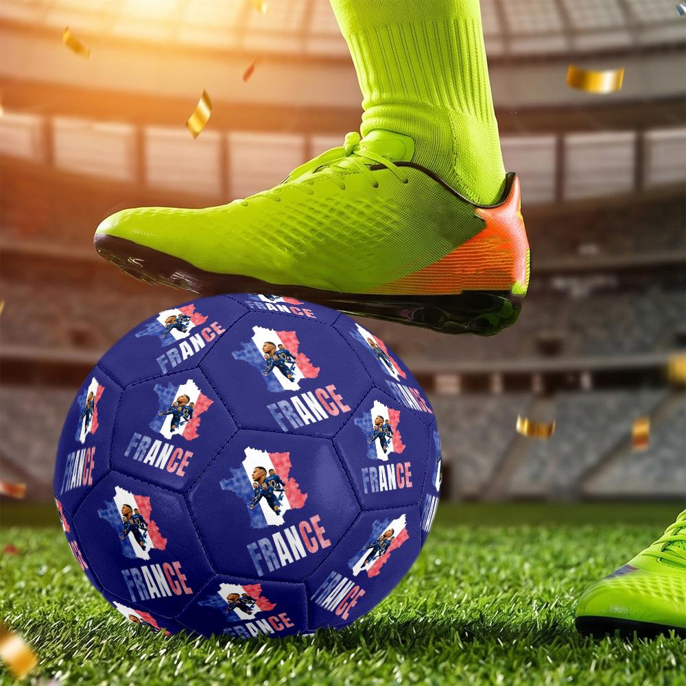 Mbappé Size 5 Football Machine-Stitched Indoor Outdoor Universal Football Perfect Commemorative Gift for Soccer Lovers