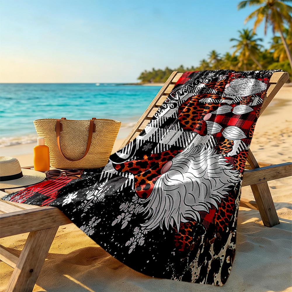 Christmas Beach Towel High Absorbency & Quick-Dry Comfortable Lightweight