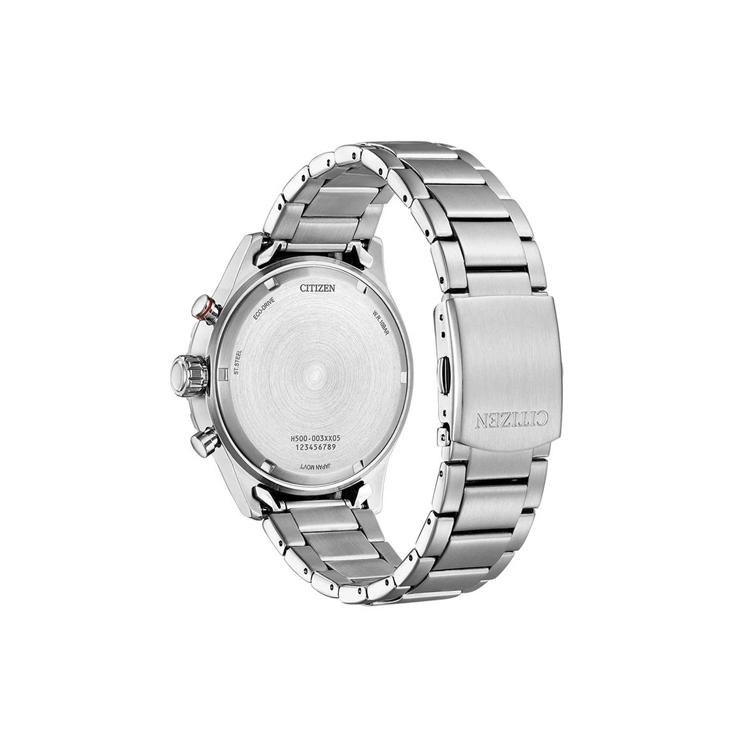 Citizen Eco Drive 100m Water Resistant Light Powered Quartz Movement Stainless Steel Strap Watch AT2520-89E
